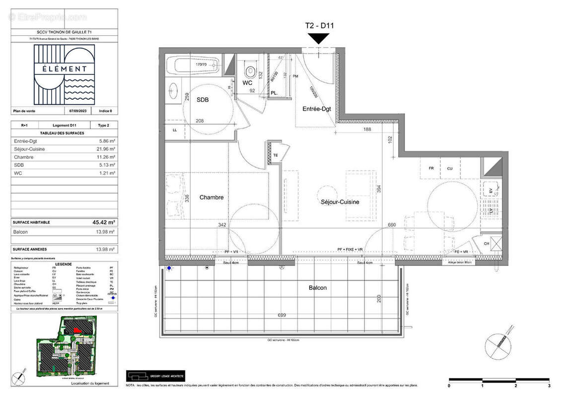 Appartement à THONON-LES-BAINS