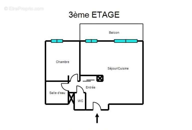 Nice cessole, 2 pieces en etage eleve avec balcon et  cave - photo 10