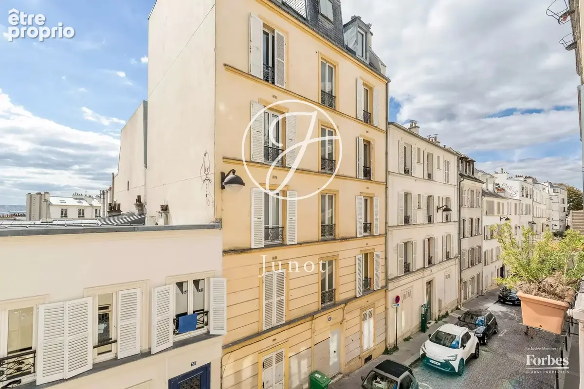Paris 18e - HAUT MONTMARTRE / RUE BERTHE - Appartement - 2 pièces - 28,15m² Carrez - 1 chambre sur cour arborée - photo 2