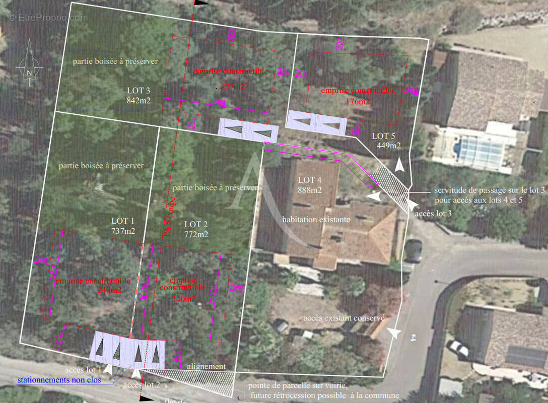 Terrain à OUVEILLAN