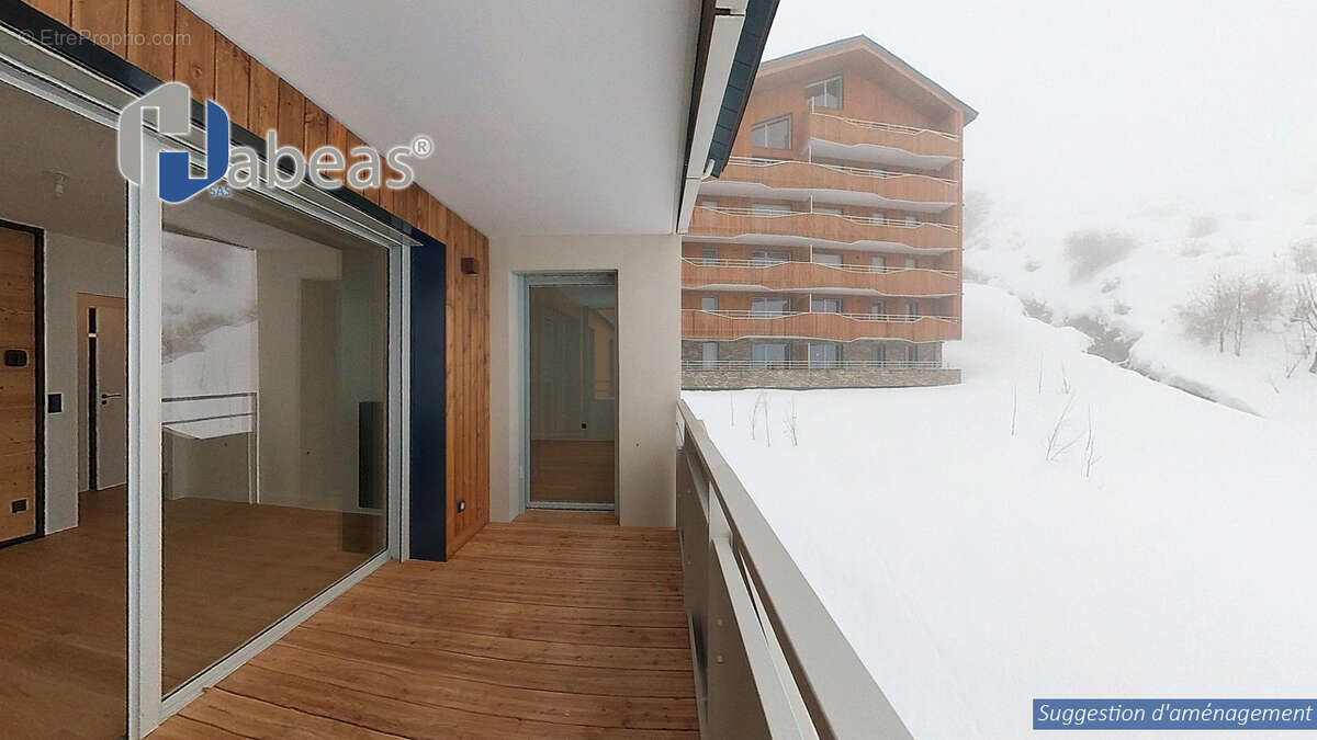 T3 avec 1 chambre plus 2 cabines , 64.83 m², Balcon 5,58m², Casier à Ski, cellier - photo 11