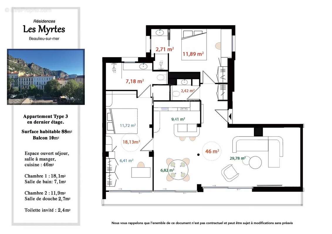 Appartement à BEAULIEU-SUR-MER