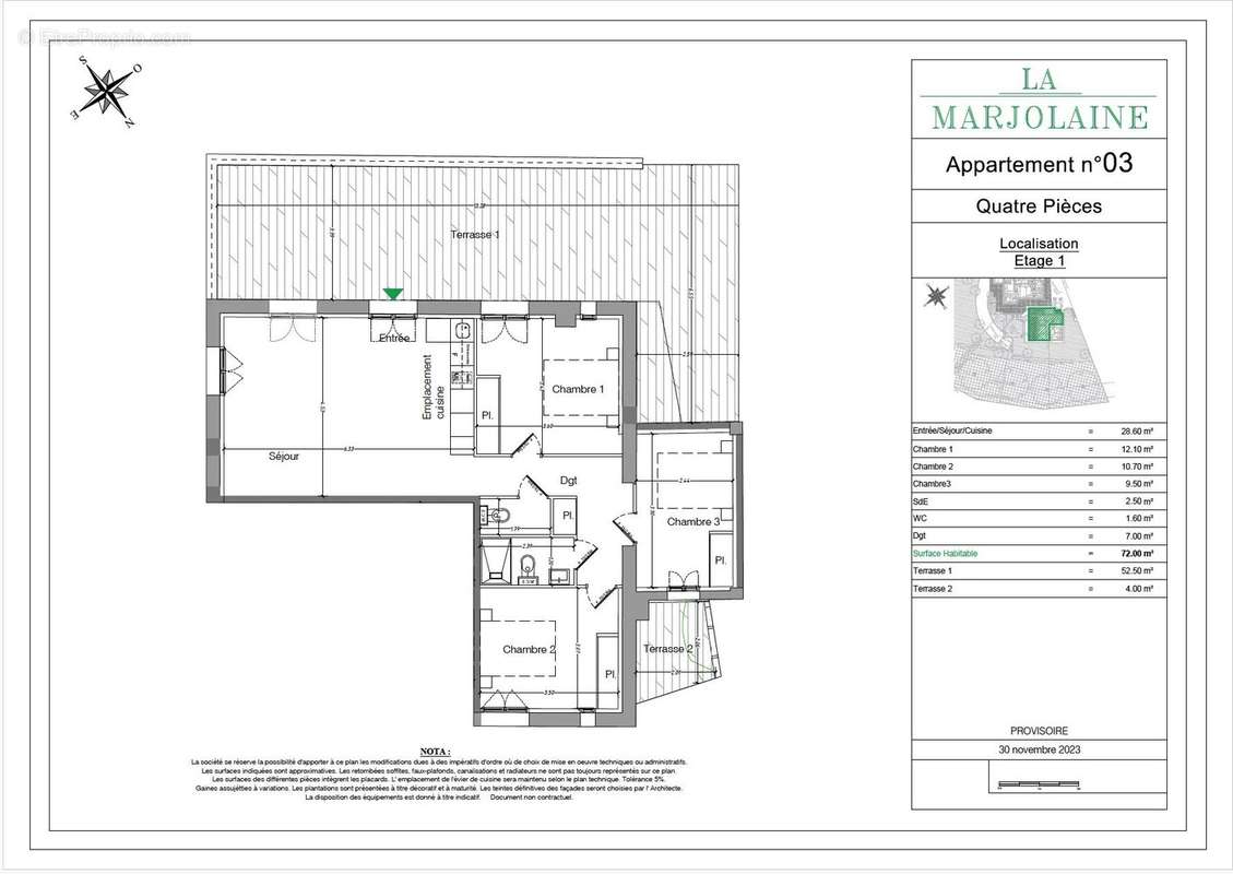 Appartement à MOUANS-SARTOUX