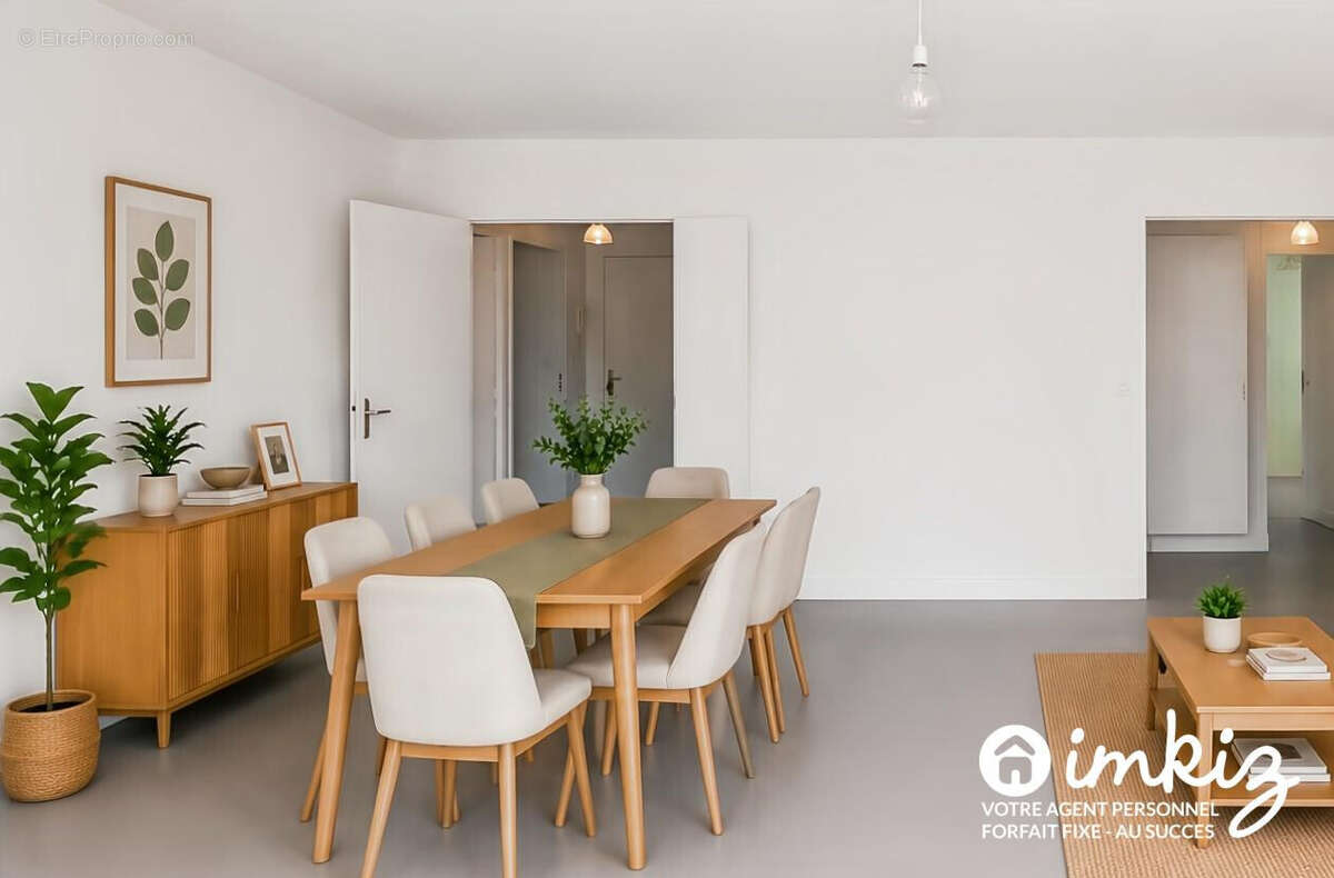 Appartement 3 pièces lumineux dans quartier vivant - photo 3