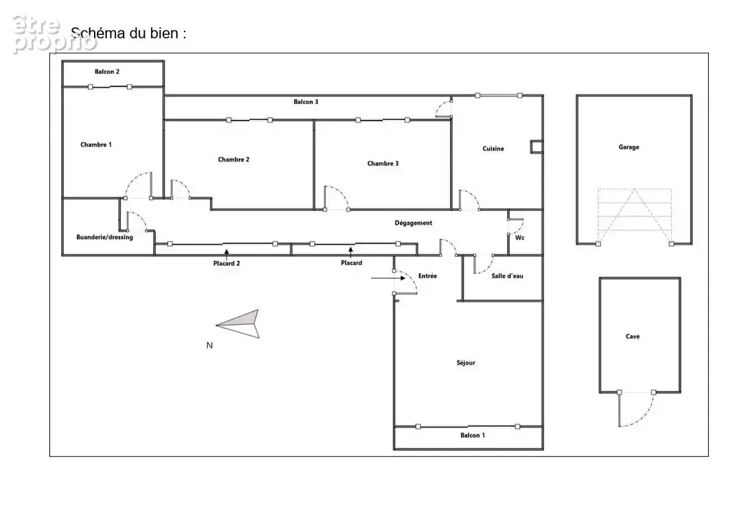 Lumineux T4 traversant de 88 m² avec 3 balcons – La Blancarde - photo 13