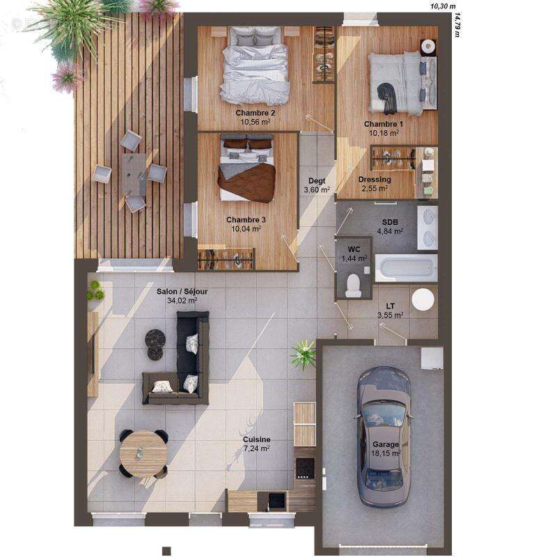 Maison 5 pièces 88 m2 - photo 5