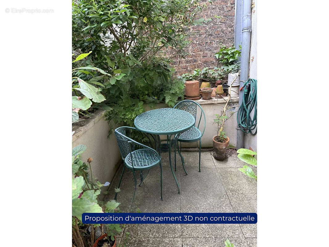 Paris 20e -F1 Avec Terrasse entièrement à refaire - photo 3