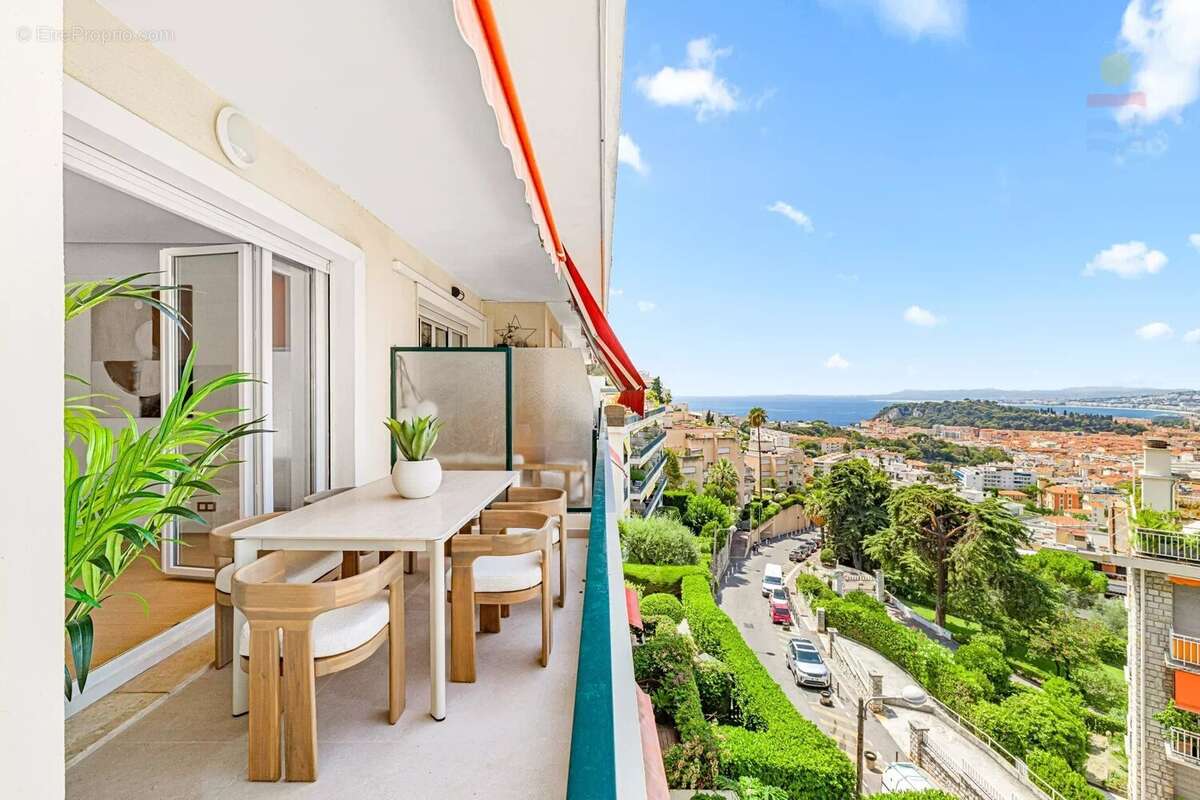 Nice – mont boron – superbe 3 pièces traversant de 89 m² – vue panoramique ville & mer – terrasses 20m² - photo 3