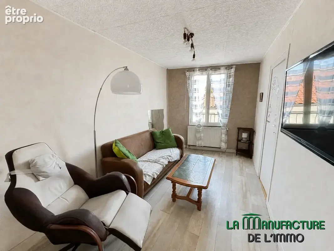 Maison mitoyenne de ville de type T2 de 37,14 m2  + sous-sol complet / Firminy - le Mas - photo 2