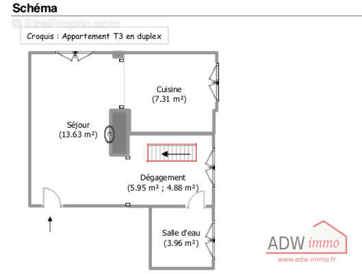 Appartement à MOISSY-CRAMAYEL