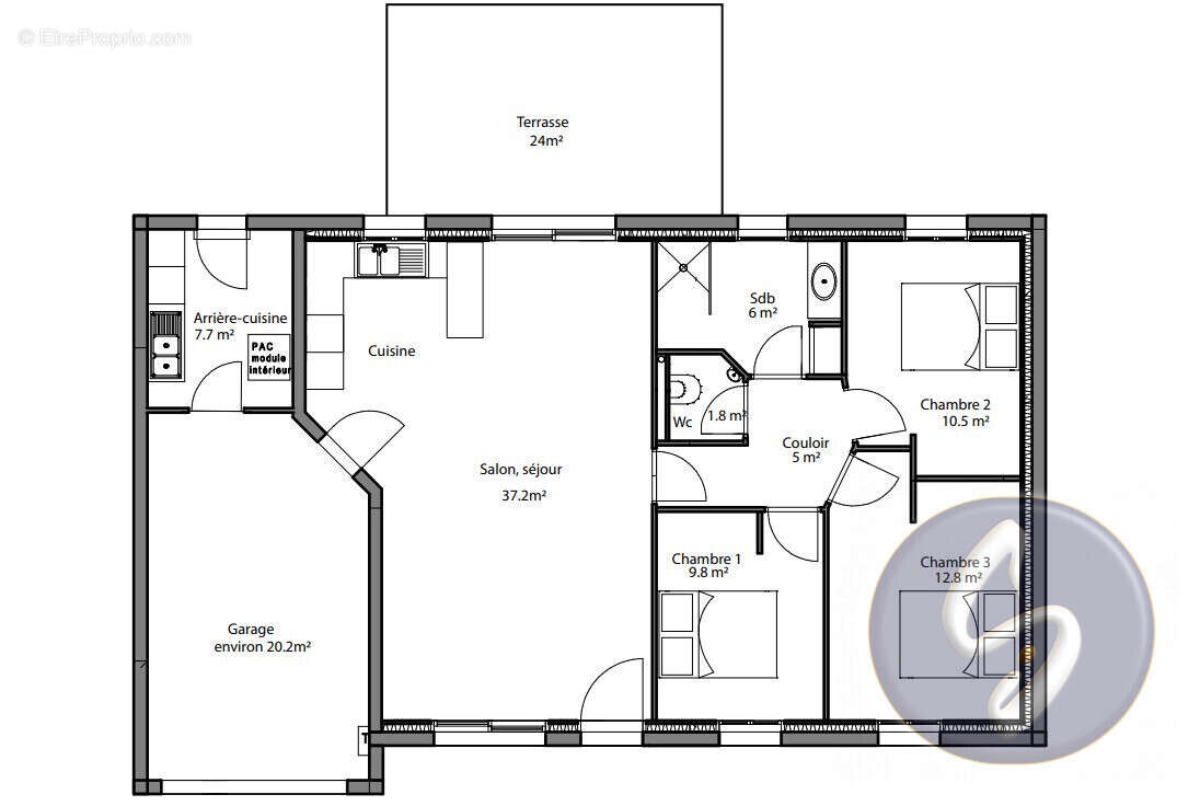 Maison 82 m² à Nanteuil  - photo 4
