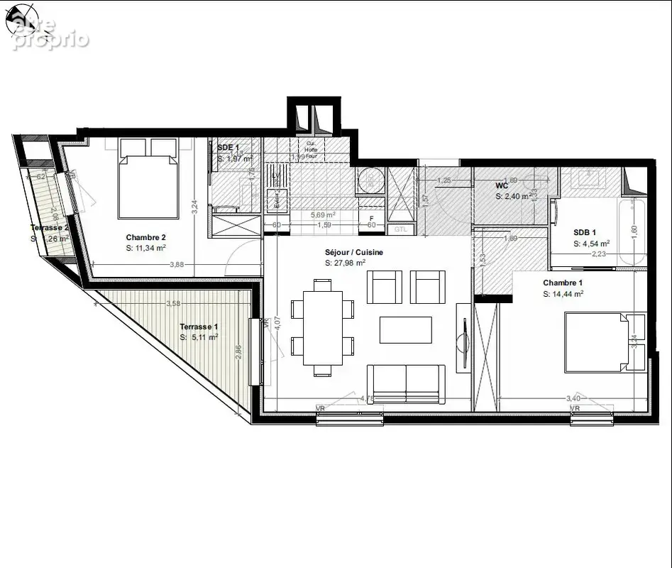 Appartement 3 pièces 63 m² avec terrasse de 5 m² Asnières-sur-Seine - photo 11