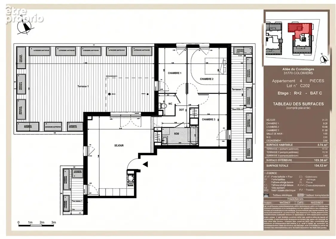 Exceptionnel T4 en Rooftop + grande terrasse - Colomiers - photo 4