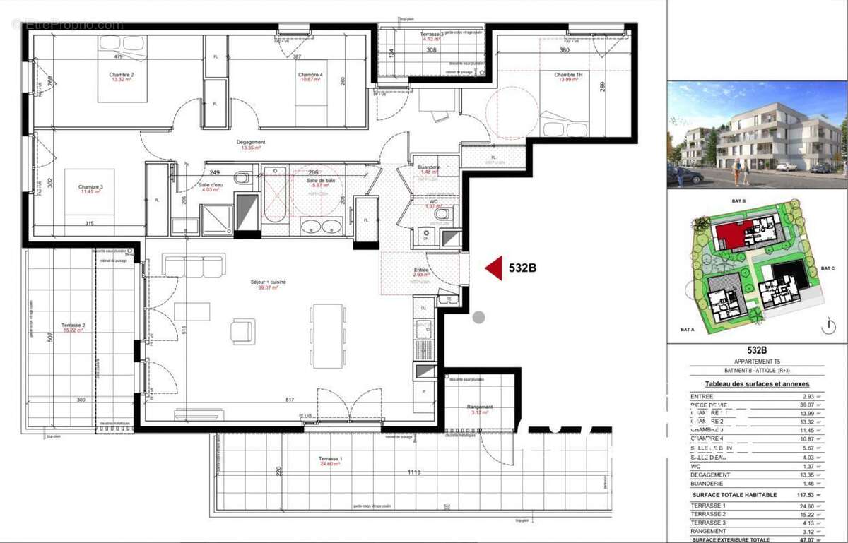 Appartement à FRANCHEVILLE