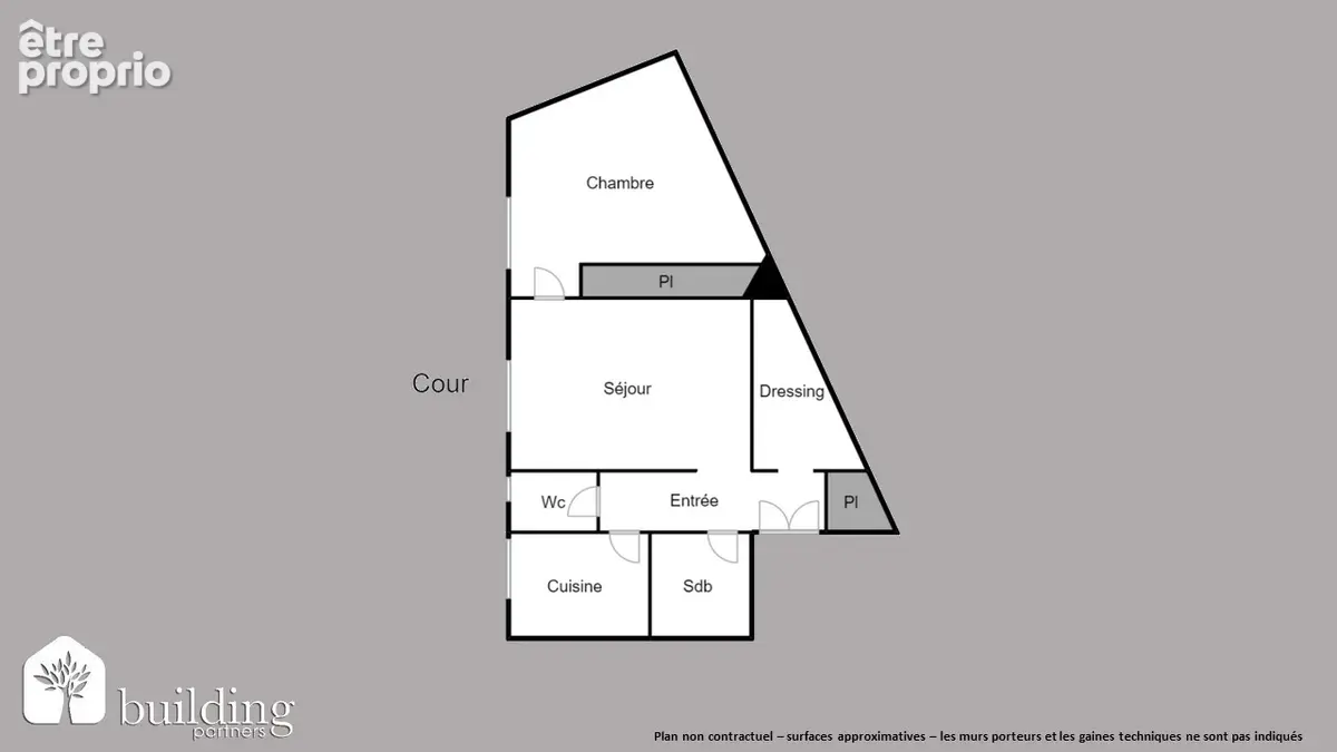 Grandes Carrières Paris 18ème - Appartement 2 pièces 38,08 m² - photo 2