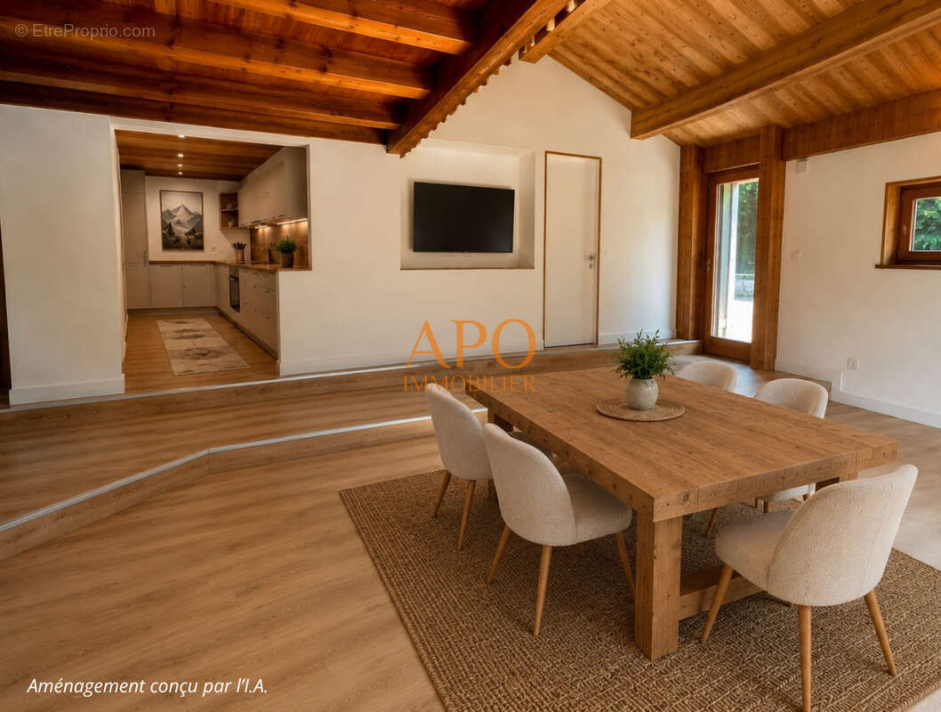 Chalet familial 209 m2 t7 + t2  a 2 pas du centre des carroz - photo 14