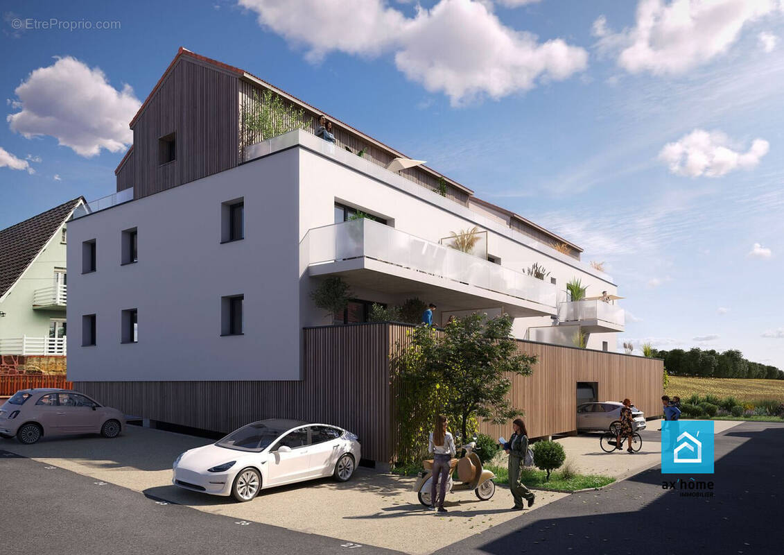 MITTELSCHAEFFOLSHEIM KOCHERBERG TRUCHTERSHEIM NEUF NATURE ATTIQUE STANDING SUD  - Appartement à MITTELSCHAEFFOLSHEIM