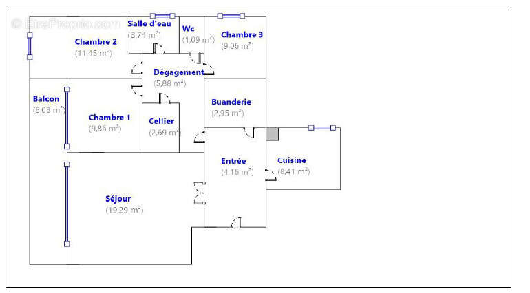 Appartement à MARSEILLE-14E