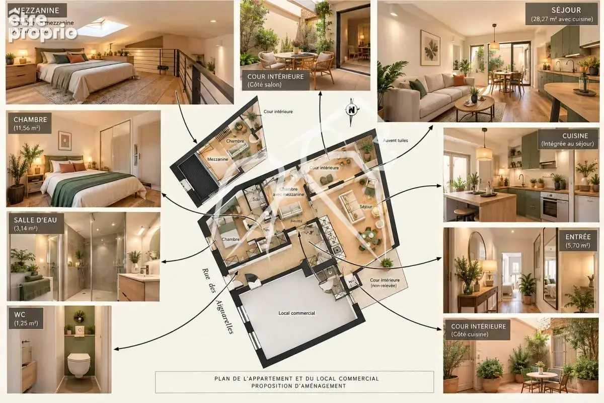 Appartement t3 en rez-de-chaussée + local commercial – 94 m² – 320 000 € - photo 3
