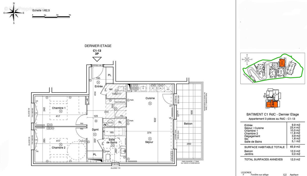 Appartement à MENTON