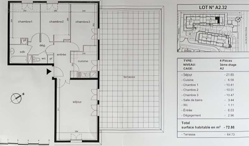 Appartement à ELANCOURT