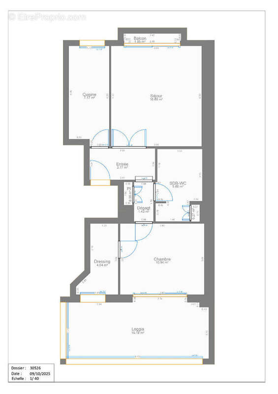 Appartement à PARIS-15E