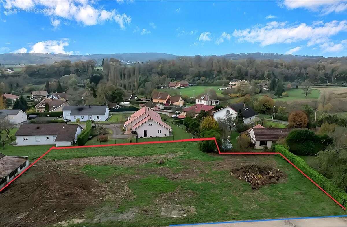 EXCLUSIVITE : à BUSSUREL (Héricourt), 2 Terrains constructibles, 1121 m2 chacun - photo 2