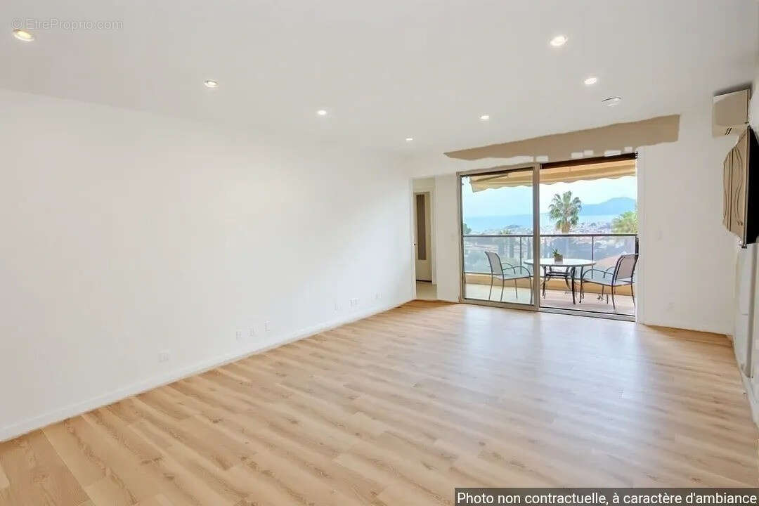LE CANNET à vendre 3 pièces 87 m2 vue mer terrasse garage et cave au calme absolu - photo 3