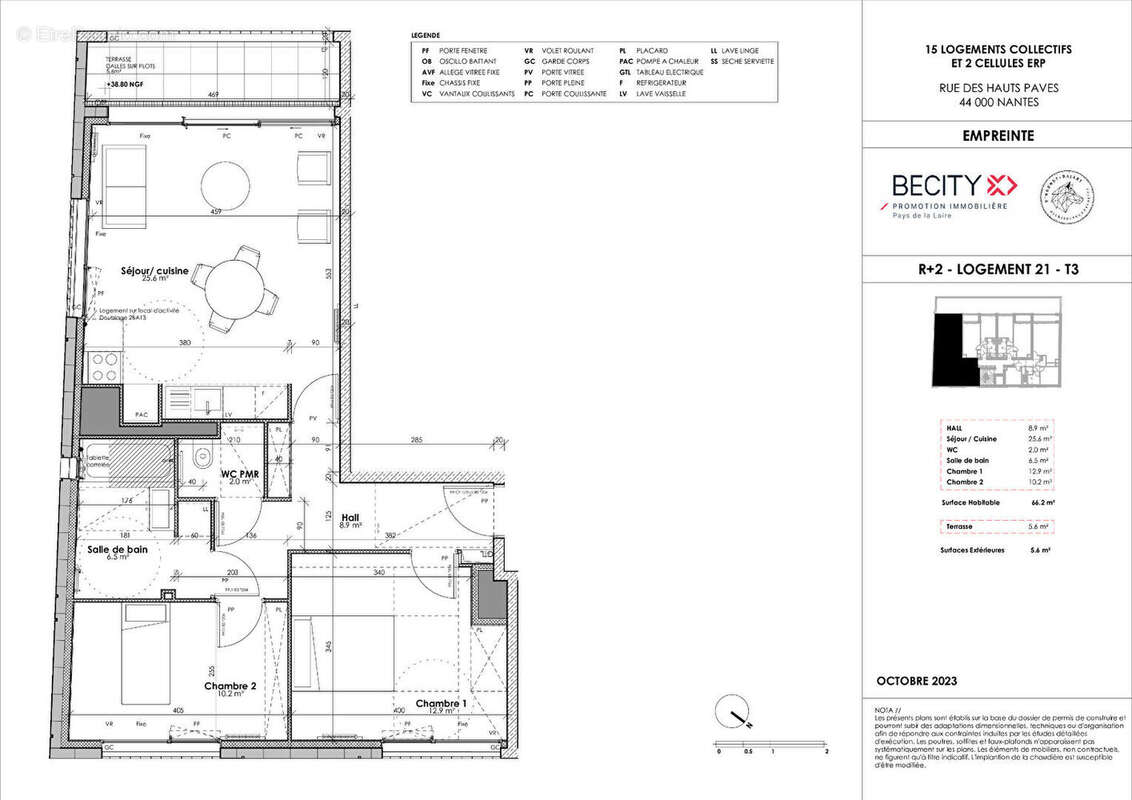 Appartement à NANTES