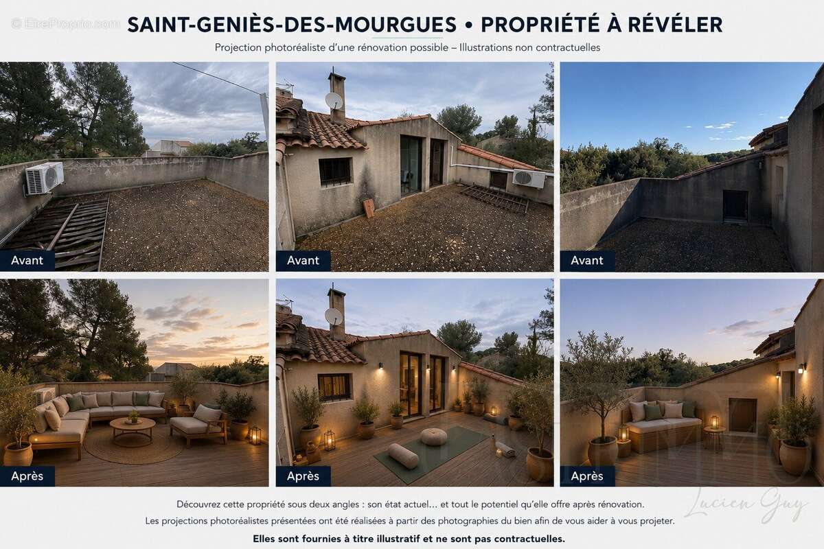 Vue dominante  1 415 m²  piscine  une propriété à révéler - photo 6