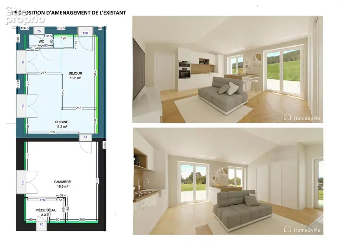 Maison 50m² sur terrain 2 500m², Divatte sur Loire (44450) - photo 5