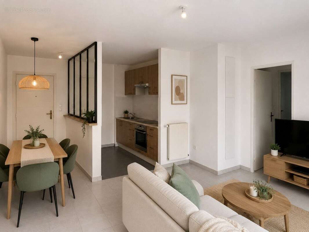 Appartement T3 au 3°étage avec ascenseur et grand balcon exposé Sud-Est - photo 4