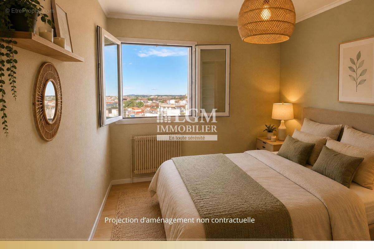 Dernier étage – vue dominante – 4 pièces de 89 m² – montpellier figuerolles - photo 12