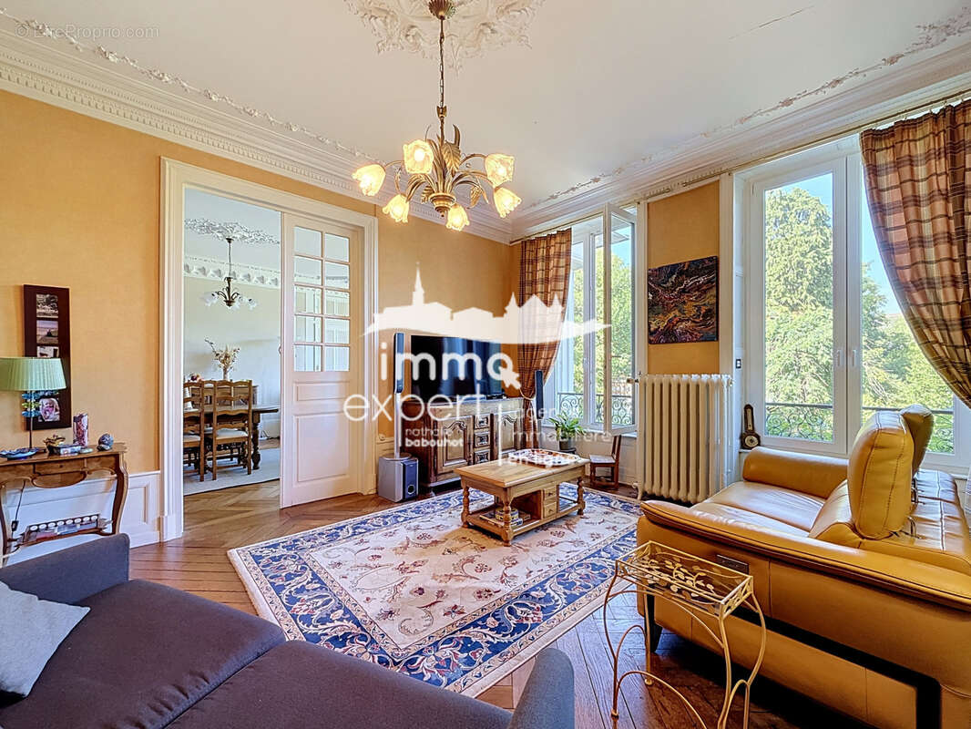 Immeuble de prestige avec appartement bourgeois, appartement loué, local professionnel et parc arboré - photo 6