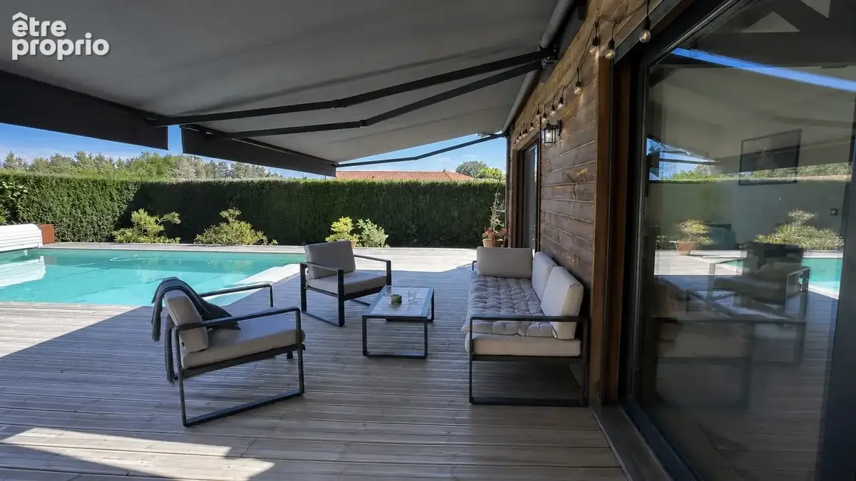 À 2 km de Dax, villa d'architecte T6 de plain-pied avec piscine et 5 chambres. - photo 20