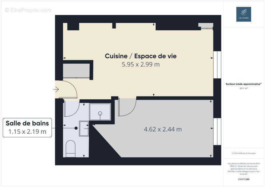 Appartement à PARIS-15E