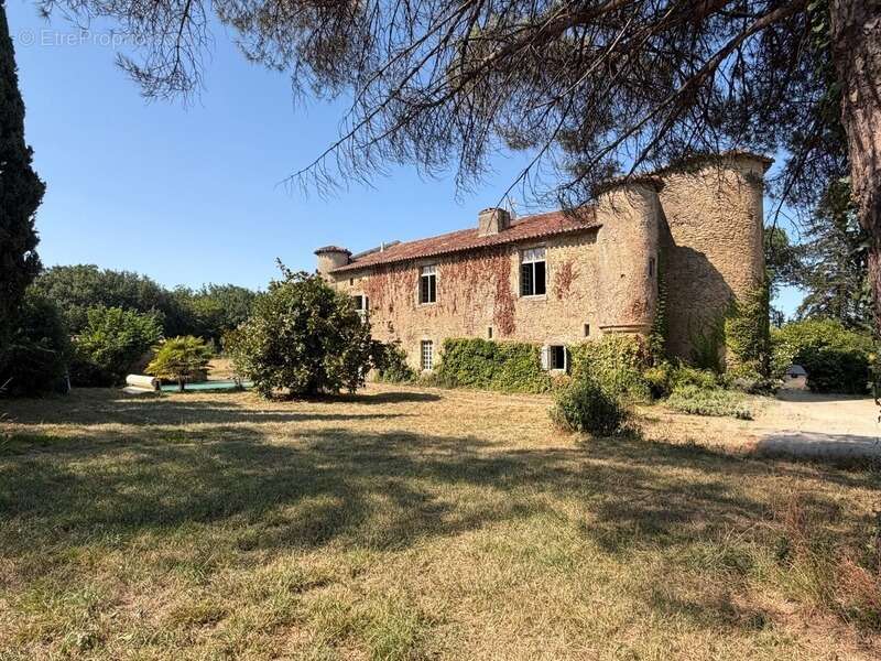 MARCIAC(32): ancienne SEIGNEURIE avec BEAU CHATEAU XIV sur 3,5ha, cachée, au bout du chemin, sans voisin, en campagne, 500m2 hab - photo 17