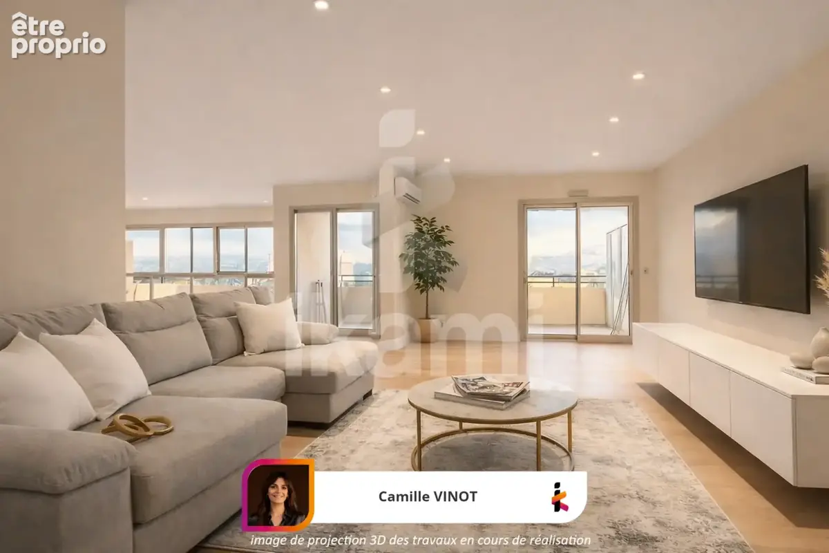 Appartement type T5, lumineux et vue dégagée avec véranda, terrasse et garage à Valence - photo 3