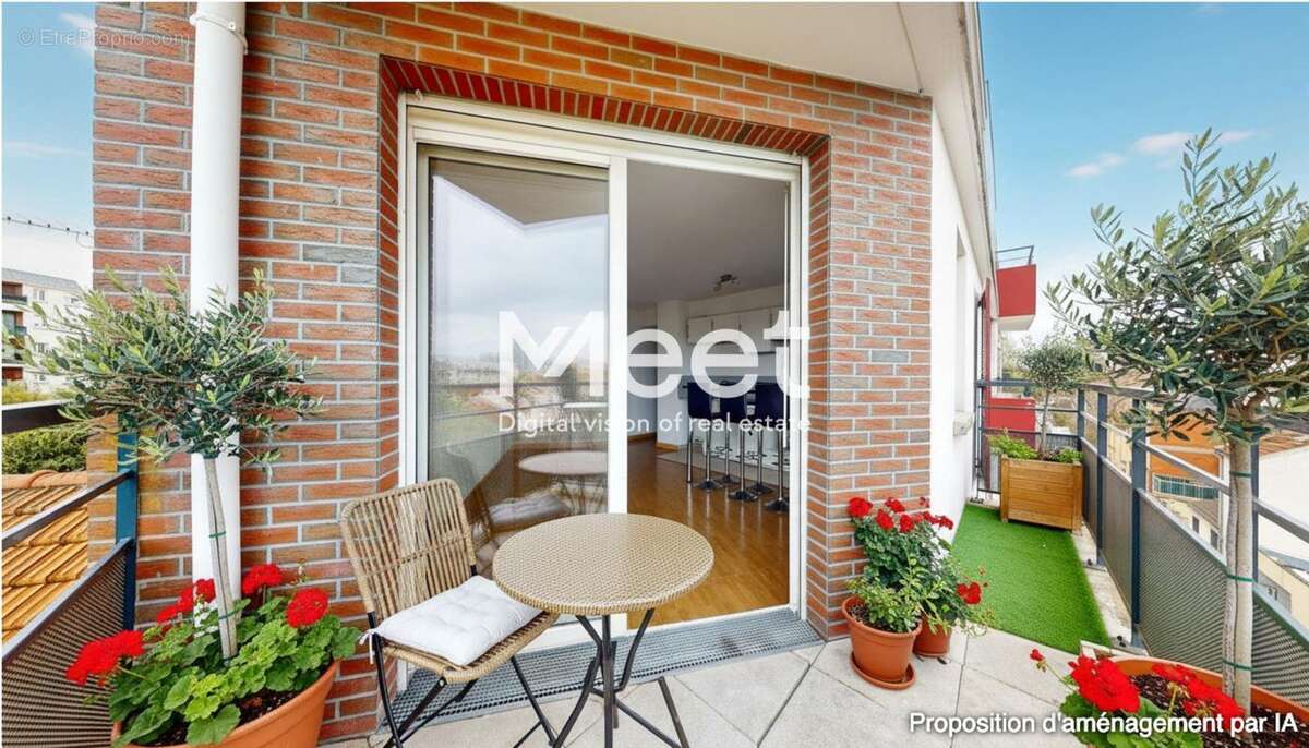 3 pieces - immeuble récent - balcon - vue dégagée - photo 4