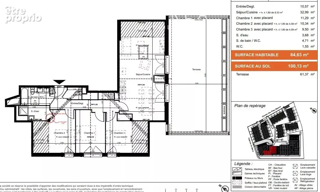 T4 neuf disponible immédiatement – Terrasse de 62 m² - photo 12