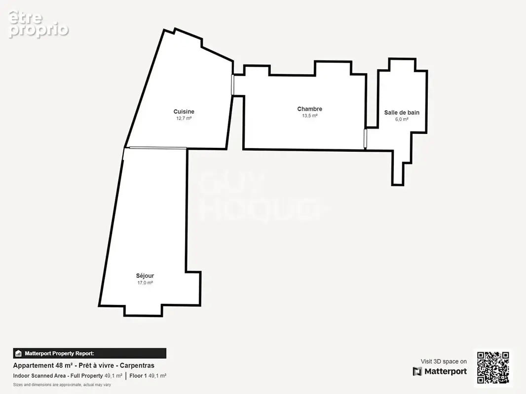 Carpentras - T2 de 48 m² - rénové et lumineux en centre-ville - photo 10