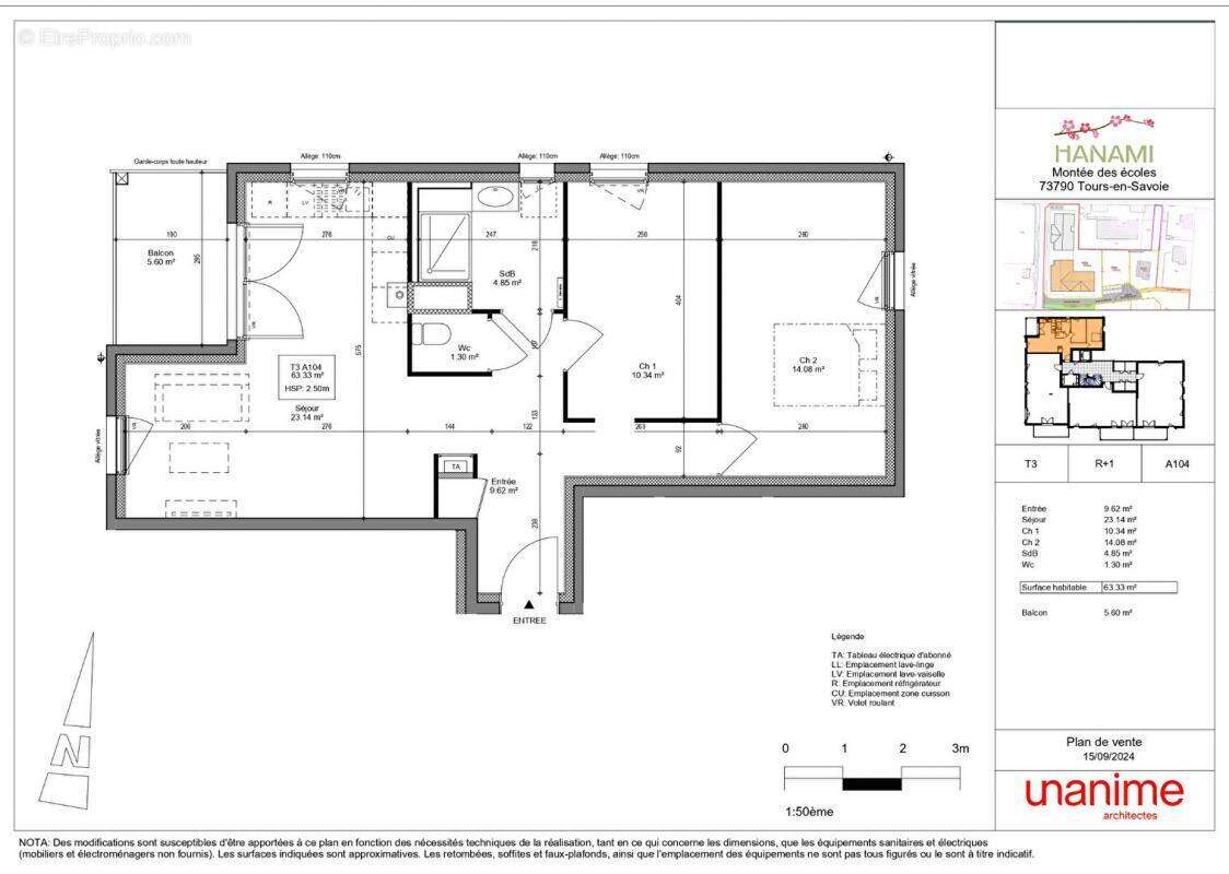 Appartement à TOURS-EN-SAVOIE