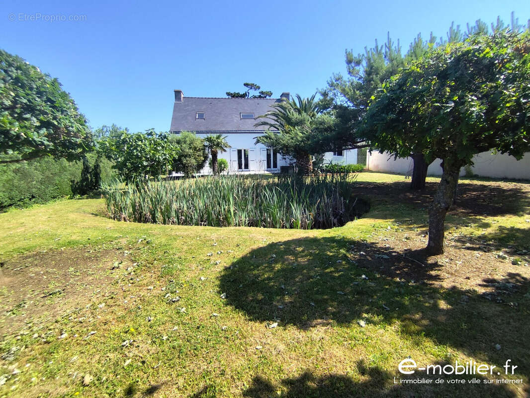 vue du jardin au sud - Maison à GROIX