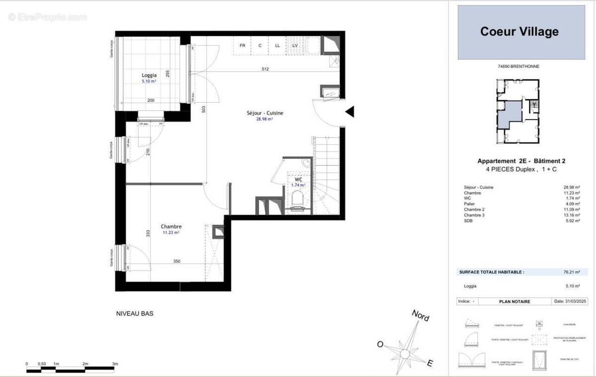 Appartement à BRENTHONNE