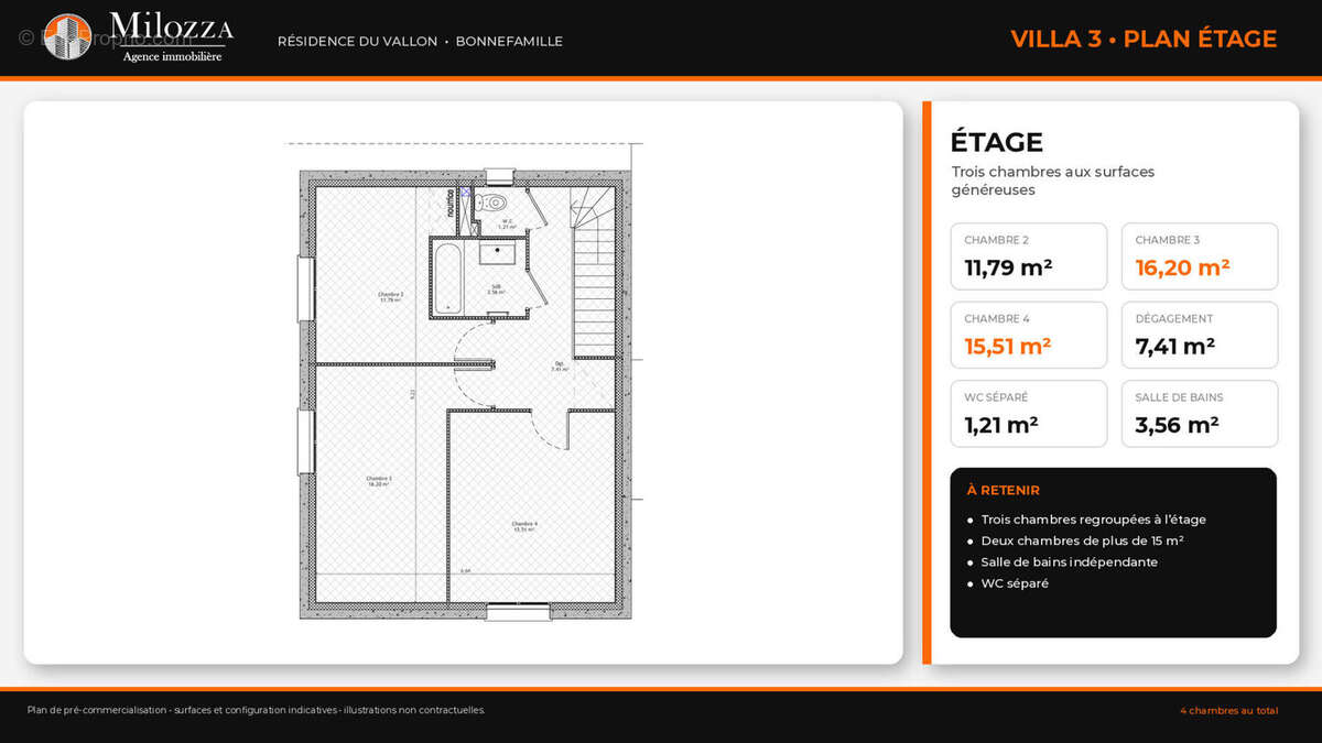Bonnefamille - Maison neuve T5 de 112,57 m² - parcelle 456,34 m² - photo 5