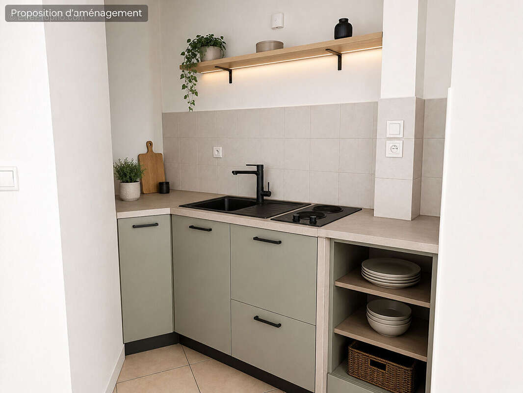 Appartement Paris 1 pièce(s) 28.37 m2 - photo 3