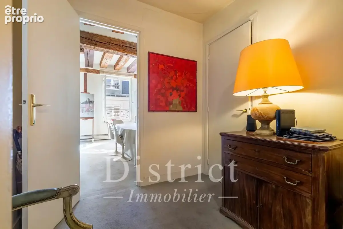 Ile Saint Louis. 5 pièces de 113m² en étage élevé avec ascenseur. - photo 6