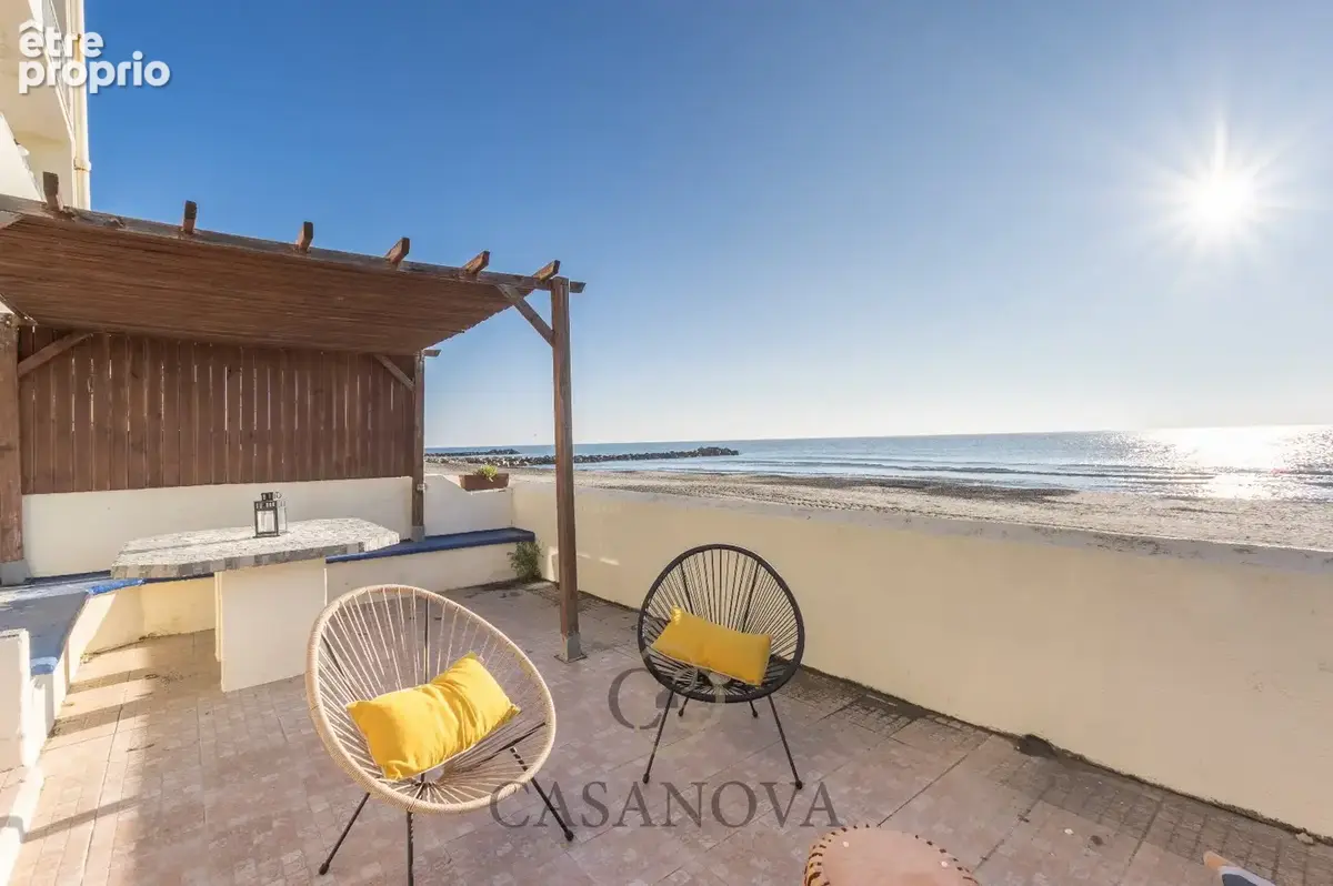 Appartement 60 m² vue mer Palavas-les-Flots  Rez-de-sable, terrasse 52 m², première ligne - photo 4