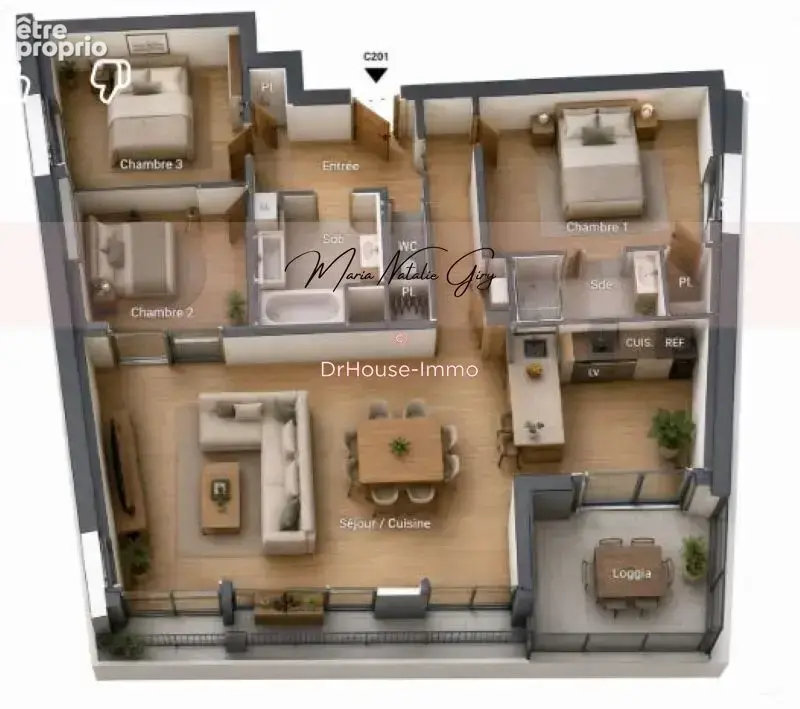 Appartement 92 m² à Merignac  - photo 7
