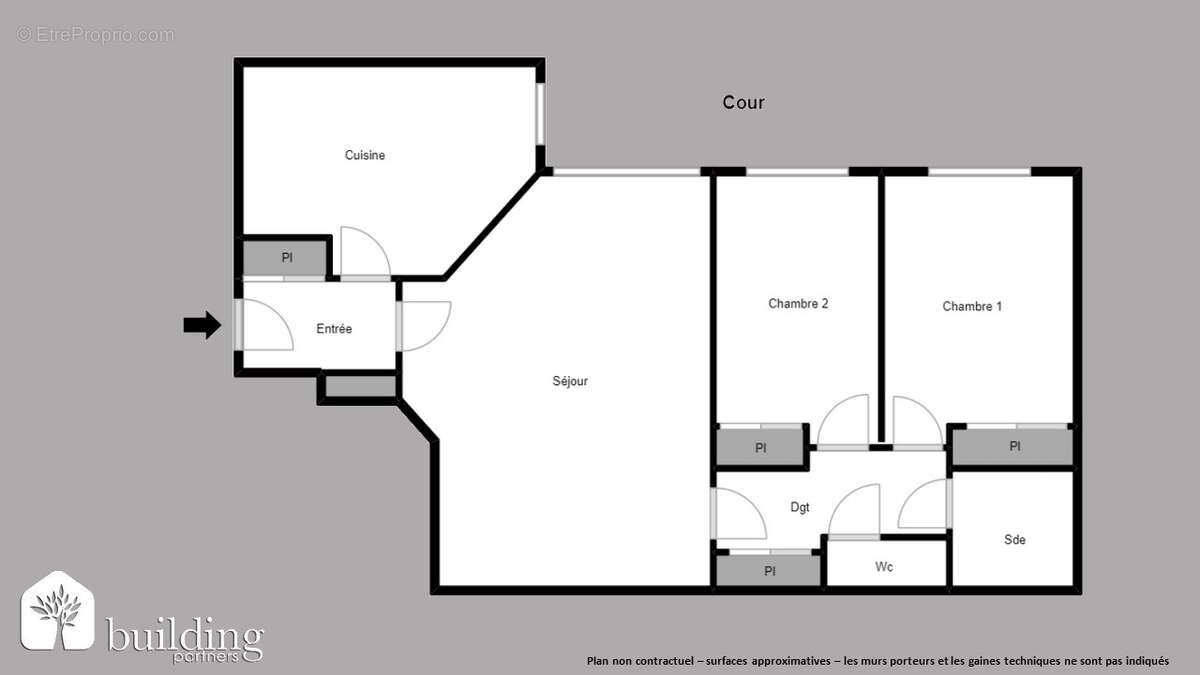 Legendre-Lévis Paris 17ème - Appartement 3 pièces 68,31 m² avec parking - photo 2